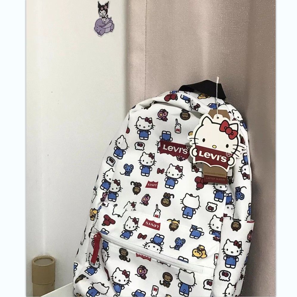 Ba Lô HelloKitty. Hellokitty Balo Đi Học In Họa Tiết Hello Kitty Thời Trang 2022 Cho Nữ Sinh Trung Học
