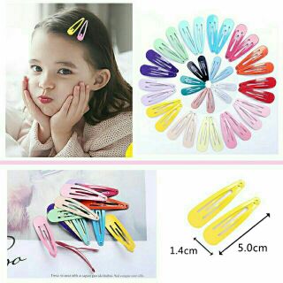 Kẹp tóc hình giọt nước nhiều màu