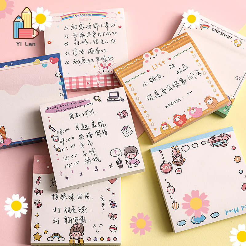 Xấp Giấy Ghi Chú Hình Hoạt Hình Đáng Yêu