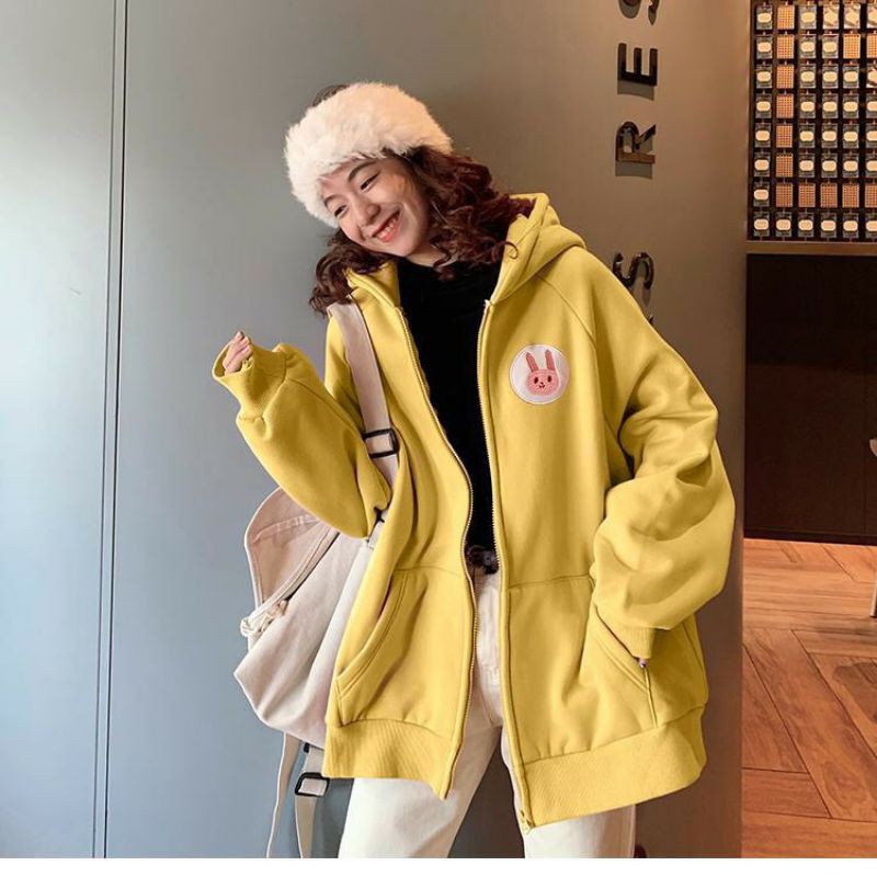 Áo khoác nỉ dây khóa kéo xịn phôm Unisex | BigBuy360 - bigbuy360.vn