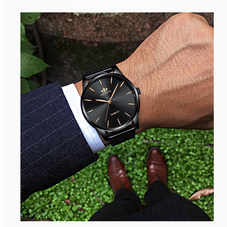 (CHUẨN MEN) Đồng Hồ Nam FOURRON F566 DOanh Nhân 2019 Dây thép Mành Cao Cấp | BigBuy360 - bigbuy360.vn