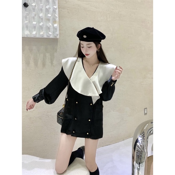 ⚡️Hàng Quảng Châu 100%⚡️Đầm suông vải phi tạo kiểu cho cô nàng sang trọng