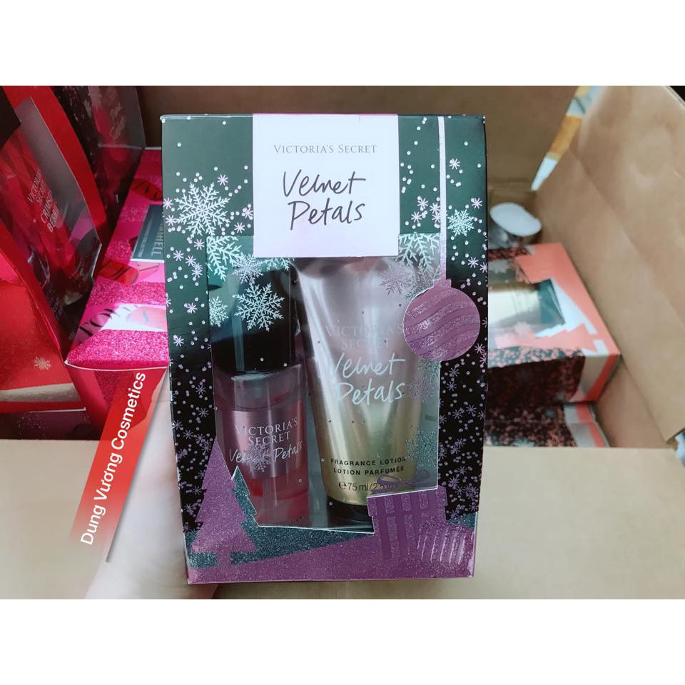 Set Xịt Thơm và Dưỡng Thể VICTORIA'S SECRET CRIMSON BERRIES FRAGRANCE MIST & LOTION | Thế Giới Skin Care