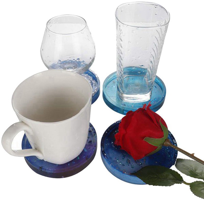 Bộ 5 Khuôn silicone Hình Tròn Đường Kính 3.15inch / 8cm Dùng Làm Bánh Kẹp diy