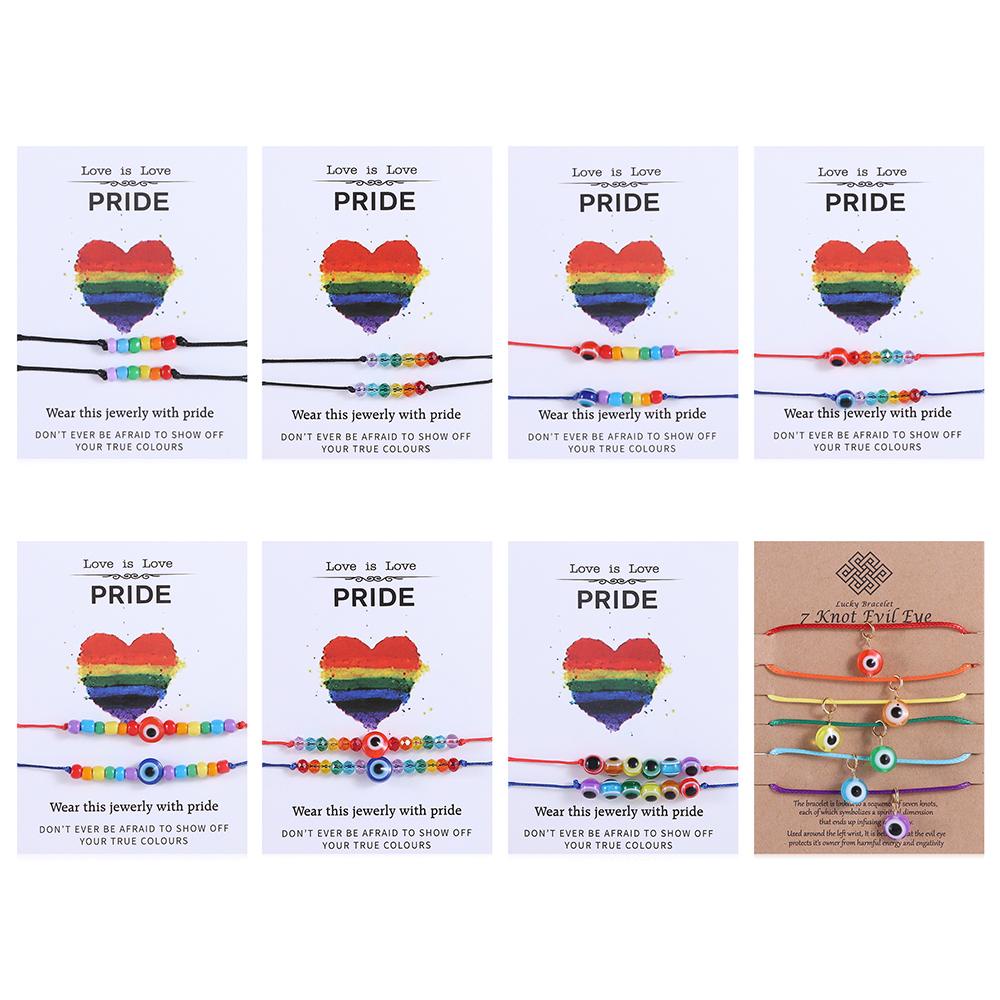 Vòng Tay Cầu Vồng LGBT Thời Trang Cho Cặp Đôi