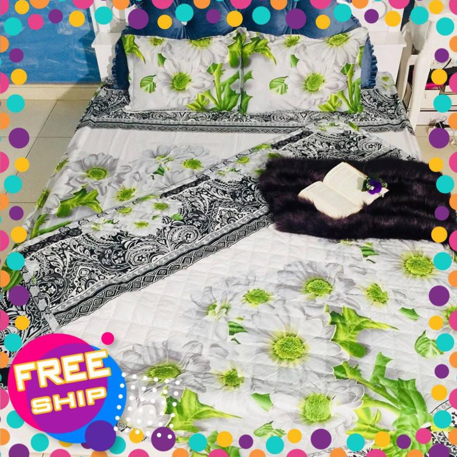 Xả kho cuối năm bộ grap giường cotton poly