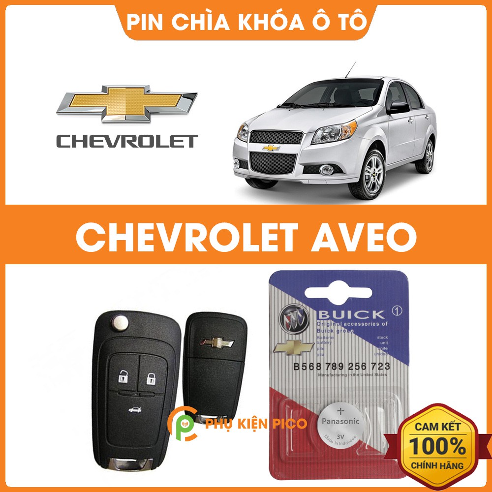 Pin chìa khóa ô tô Chevrolet Aveo chính hãng Chevrolet sản xuất tại Indonesia 3V