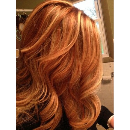 Thuốc Nhuộm Tóc Màu Nâu Vàng Đồng Sáng 8/43 Light Golden Copper Blonde Hair Dye Cream