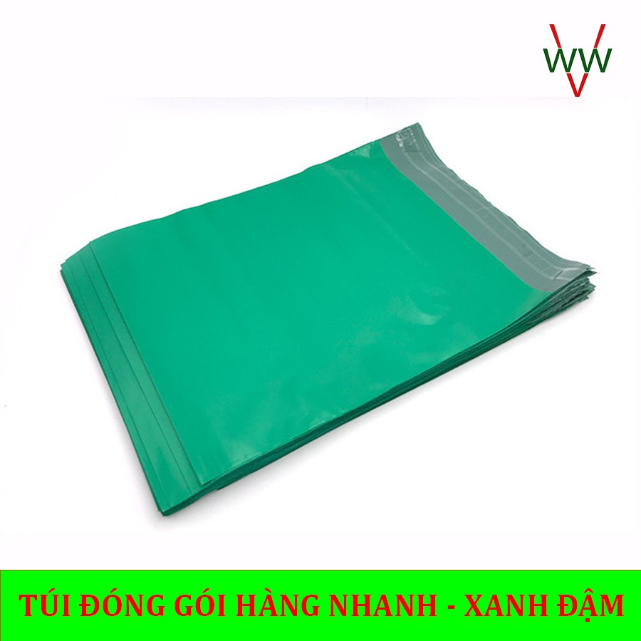 [Ở ĐÂU RẺ HƠN] 100 Túi (1 CUỘN)  đóng gói hàng XANH ĐẬM size 28x42cm thay thế túi xi măng giá rẻ Hà Nội