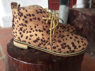 Boot da lộn hoạ tiết beo