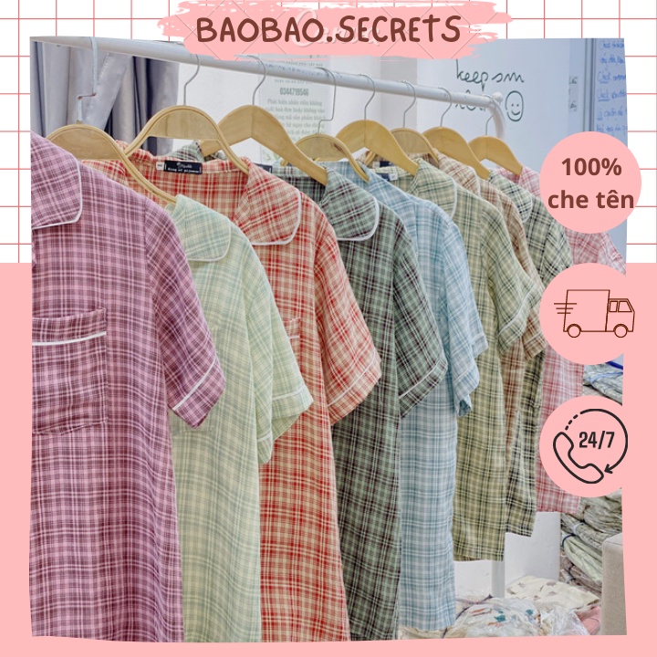 Đồ ngủ Pijama nữ mặc nhà dễ thương, bộ đồ ngủ pijama form to áo cộc quần cộc chất đũi mềm họa tiết cao cấp