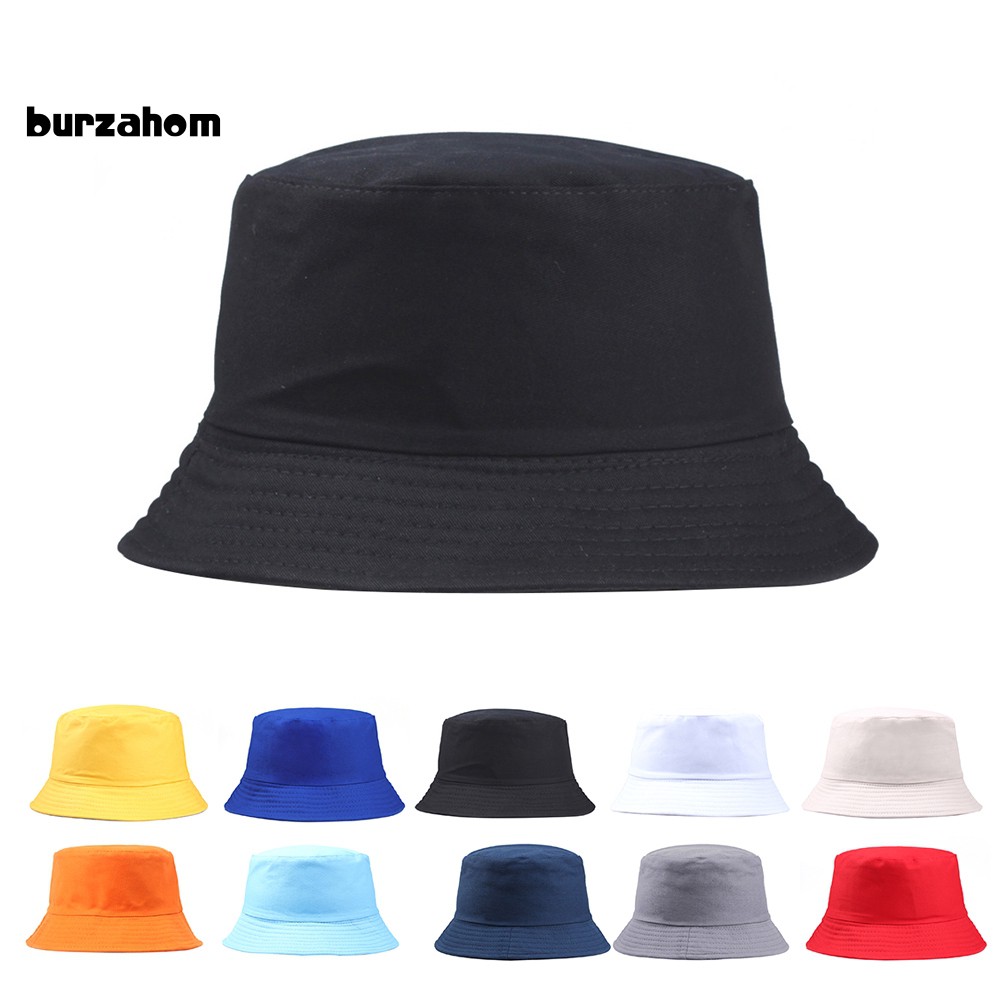 Nón Bucket màu trơn thời trang