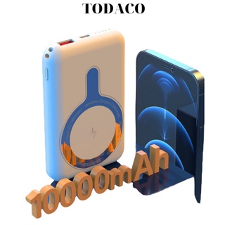 Sạc dự phòng không dây thông minh, cục sạc nhanh pin 10000mah mini tiện