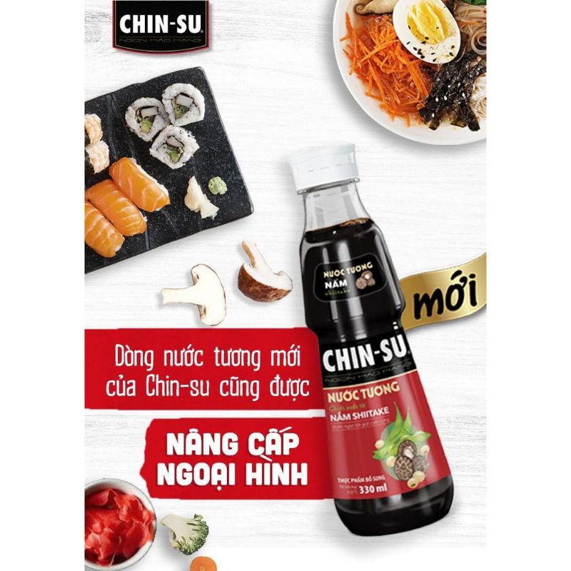 Nước tương CHIN-SU nấm Shiitake 330ml