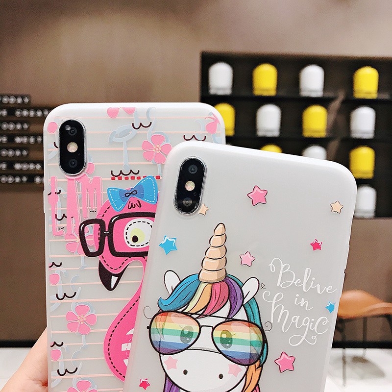 Ốp lưng TPU mềm in hoạt hình 3D đáng yêu cho iPhone X XR XS Max 6 6s 7 8 Plus | BigBuy360 - bigbuy360.vn