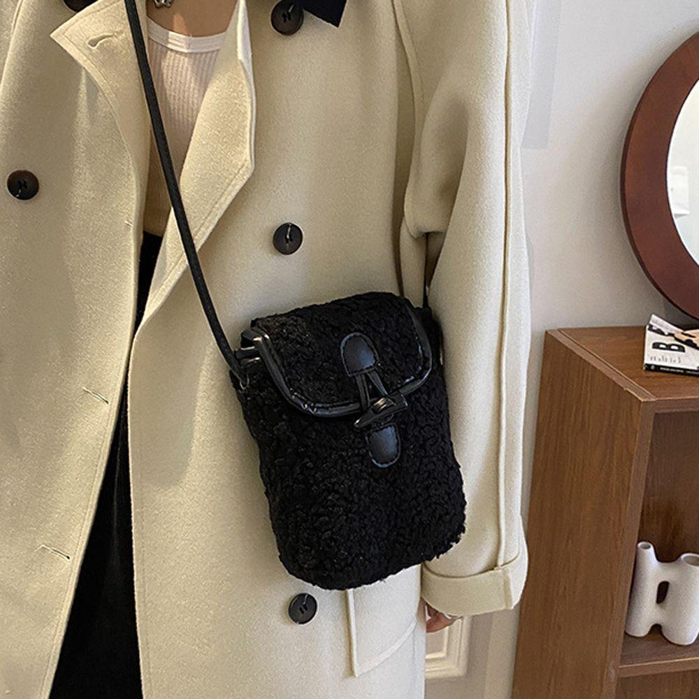 Túi Xách Đeo Vai Cỡ Nhỏ Phối Nút Thời Trang Cho Nữ