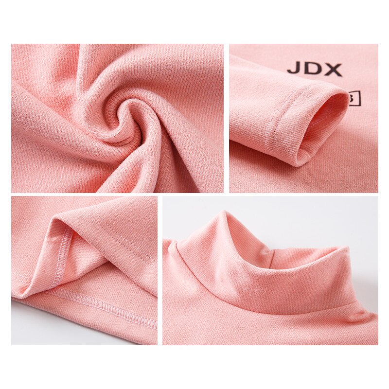 Áo Thun Tay Dài Cổ Lọ Thời Trang Thu Đông 2021 Cho Bé 2-15 Tuổi