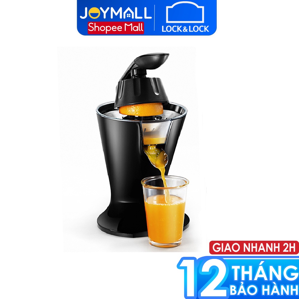 Máy vắt cam Lock&Lock EJJ256BLK 85W - Hàng chính hãng, bảo hành 12 tháng, có cần gạt, dễ sử dụng, dễ vệ sinh - JoyMall