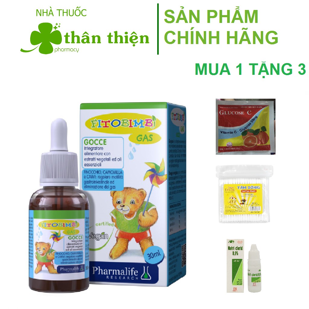 Fitobimbi Gas - Hỗ trợ giảm: Nôn trớ, đầy hơi, chướng bụng, khó tiêu