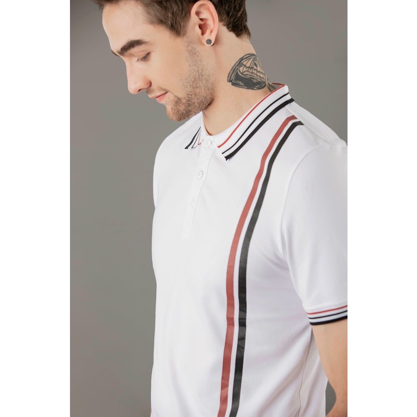 Áo thun cá sấu nam phối màu, áo thun polo nam có cổ thời trang vải mềm mịn, thấm hút tốt - HK226