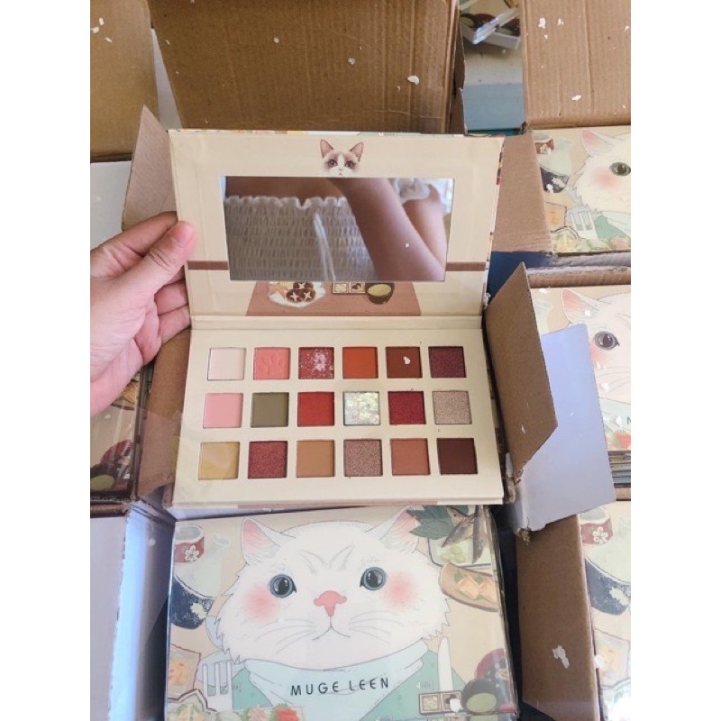 BẢNG PHẤN MẮT PHẤN MẮT 18 Ô,PHẤN TRANG ĐIỂM HÌNH CHÚ MÈO XINH XẮN | BigBuy360 - bigbuy360.vn