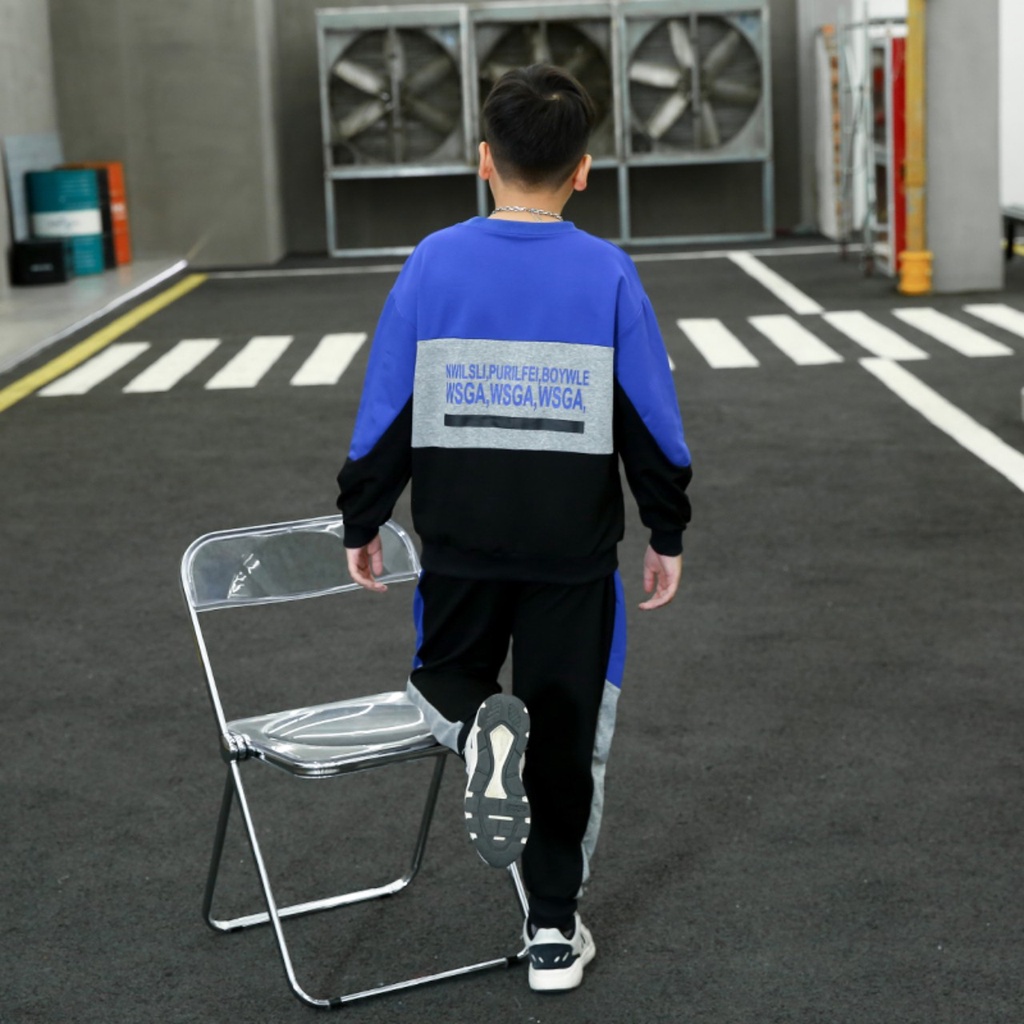 Bộ thu đông cho bé trai 14-45kg, quần áo thu đông bé trai 4-15 tuổi SWAG cá tính năng động, hàng may kĩ.SWAG68