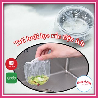 Combo 100 túi lưới lọc rác dùng một lần cho bồn rửa chén tiện lợi -Buôn rẻ 00450