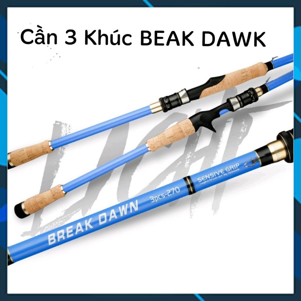 [Chất Lượng] Cần Câu Lure 3 Khúc BREAK DAWN Thu Gọn 65cm Đồ Câu Lure Cần chuyên câu lóc