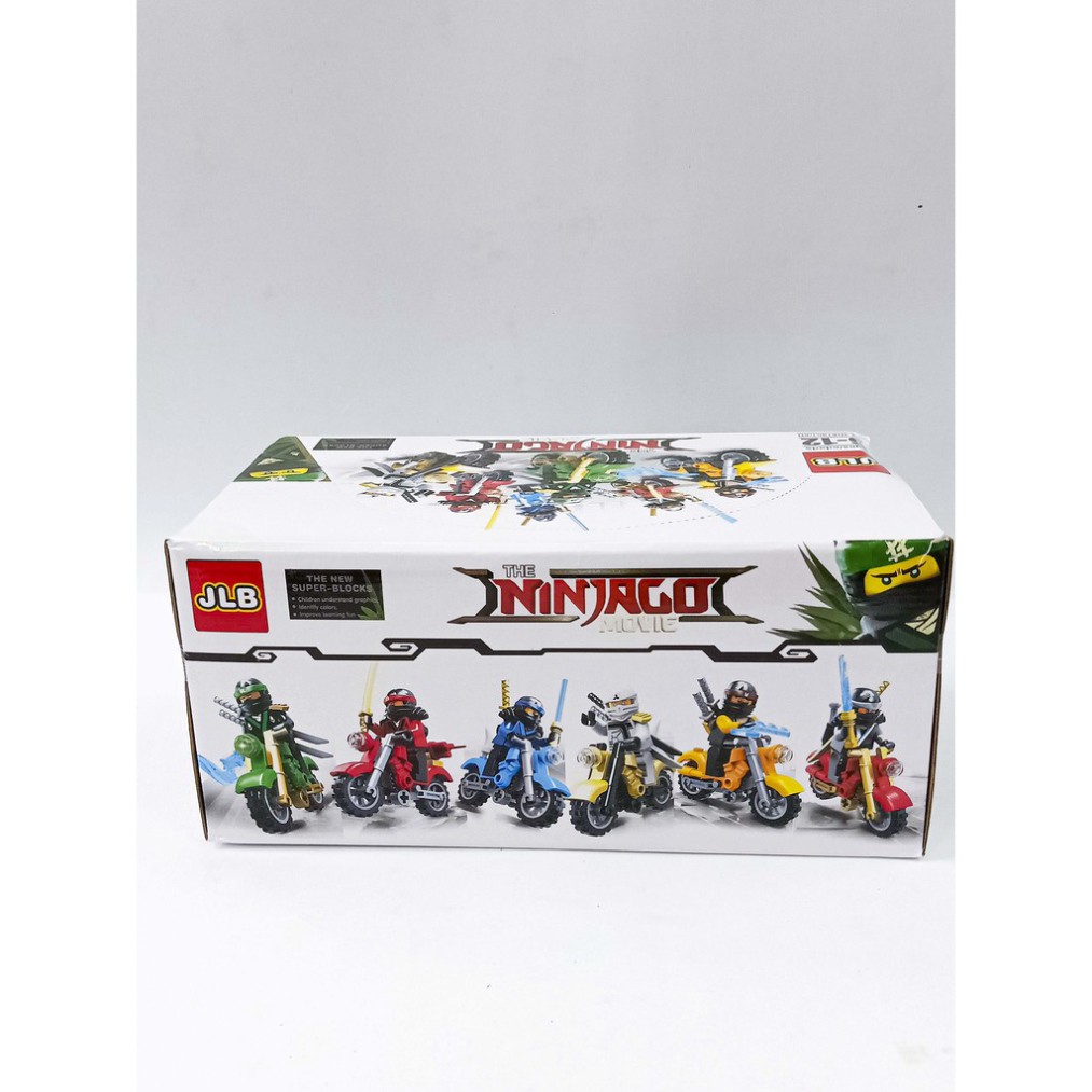 Lego Ninja đi xe moto Lego Khủng Long Lắp Ráp Xếp Hình Hộp Lego Noxe Knight