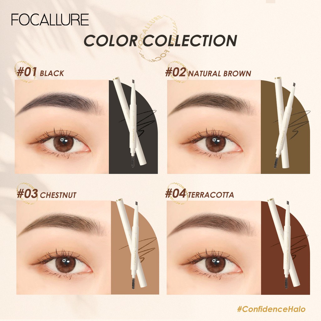 [Hàng mới về] Bút Chì Kẻ Lông Mày Focallure Chống Nước Lâu Trôi