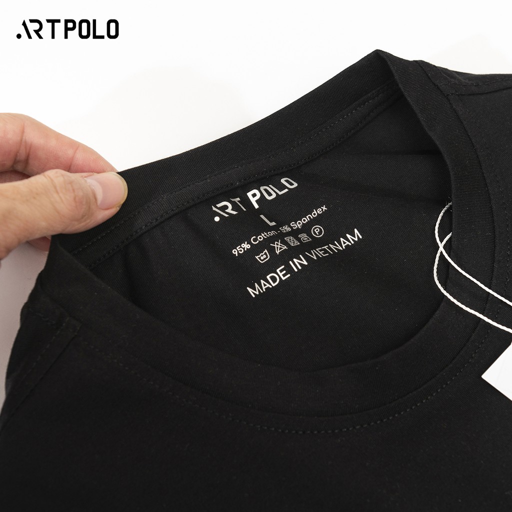 Áo thun nam cổ tròn vải Cotton co giãn, thoáng mát  ARTPOLO form Slim | BigBuy360 - bigbuy360.vn