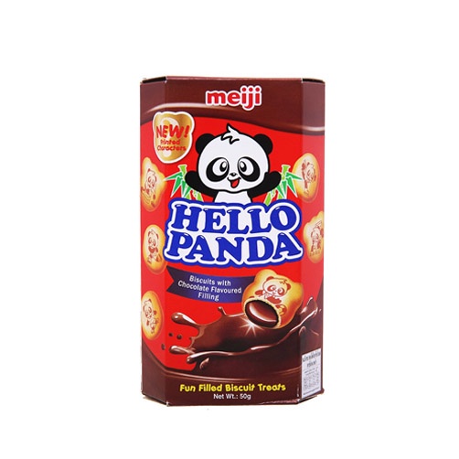 Bánh Gấu Nhân Kem Meiji Hello Panda Hộp 50g