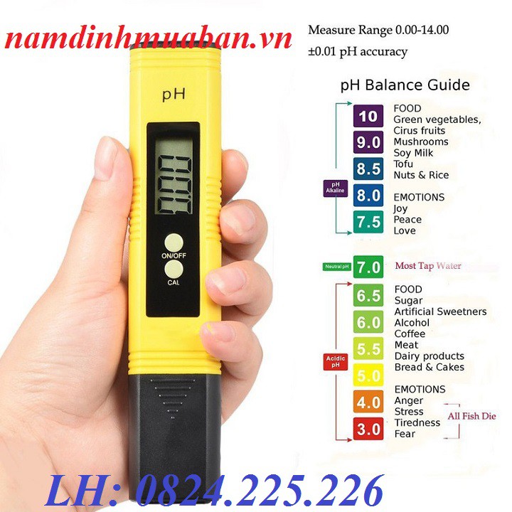 Máy đo PH nước nuôi cá nước trồng rau thủy canh - PH-02