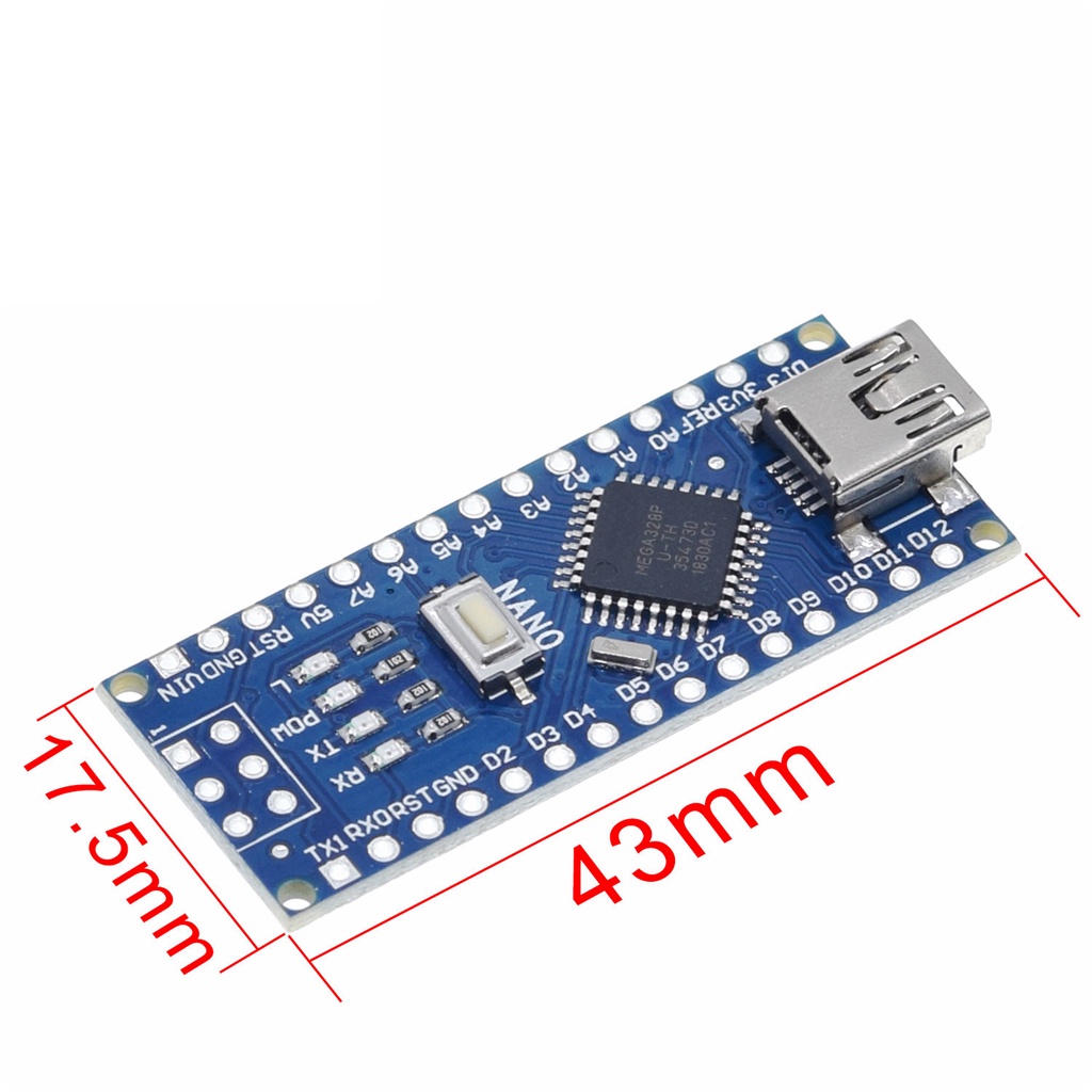 Bộ Điều Khiển Nano 3.0 Tương Thích Cho arduino CH340 USB 16Mhz Nano v3.0 ATMEGA328P