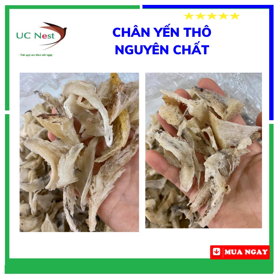 Chân yến thô tặng Nhíp nhặt lông yến táo đỏ đường phèn 10gr