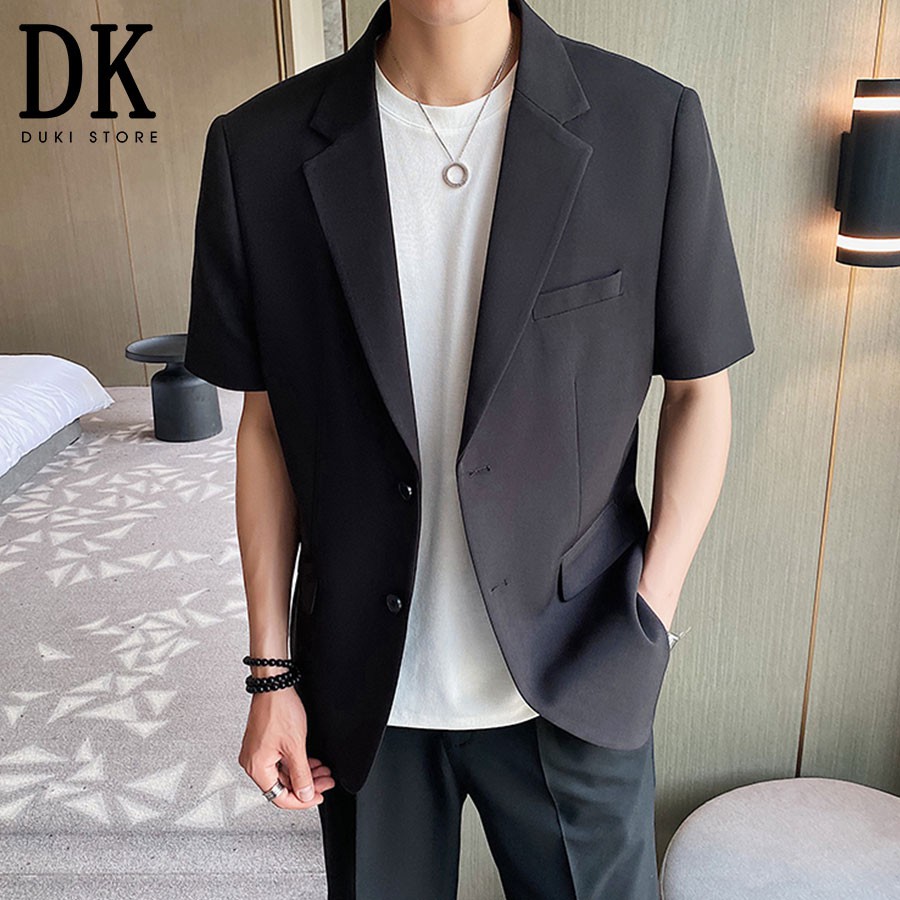 Áo khoác blazer nam ,áo vest nam balzer nam ngắn tay phong cách Hàn Quốc LZB0014 - DUKI STORE