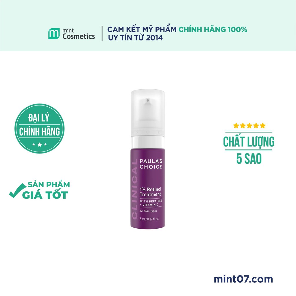 Tinh Chất Chống Lão Hóa Paula's Choice clinical 1% retinol treatment 5ml