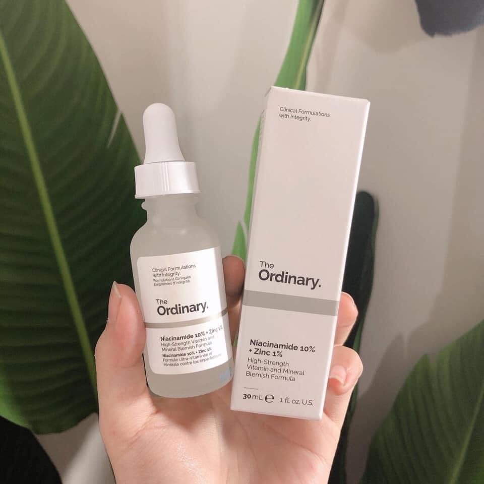 Serum  ngừa mụn, sáng da,se khít Niacinamide 10% + Zinc 1% - The Ordinary