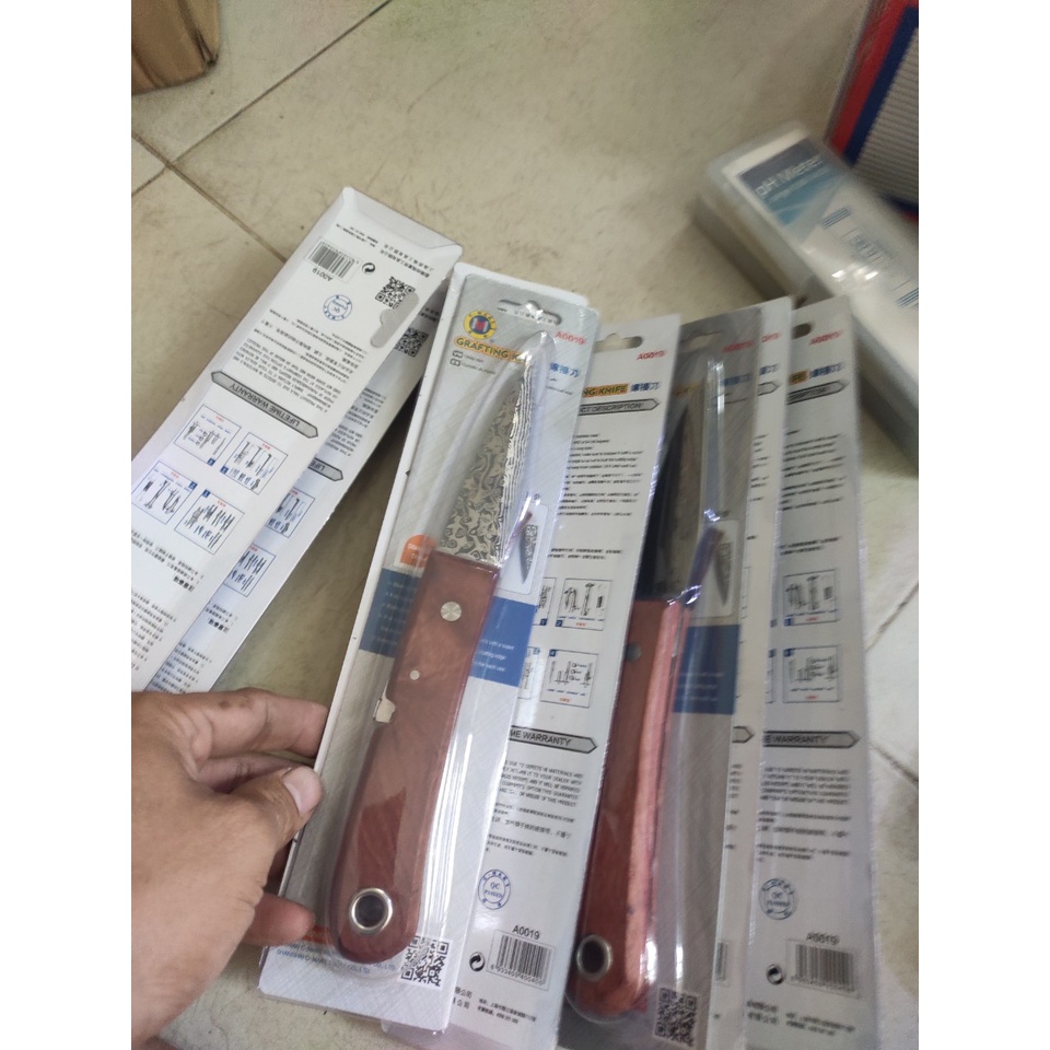 dao ghép cành cây gấp gọn lưỡi inox cứng không rỉ - dao ghép cành kiểu nhật damacus  (mã hàng a0019)