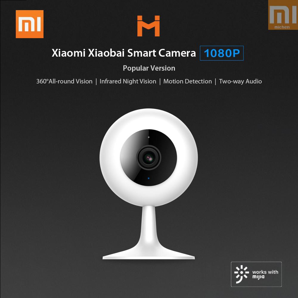 Camera An Ninh Xiaomi Mi Xiaobai 1080p Fhd Xoay 360 Độ Và Phụ Kiện