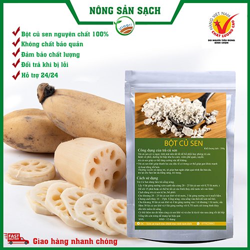 Tinh Bột Củ Sen Nguyên Chất Nhà Làm 100% Truyền Thống, Ngủ Ngon Giảm Cân Tốt