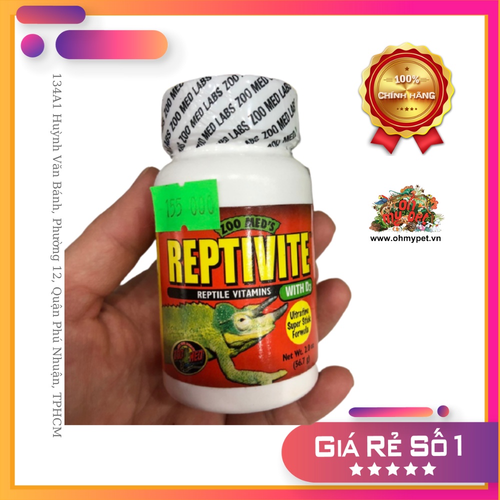 Vitamin cho bò sát Reptivite ZOOMED   Cung cấp các loại Vitamin, khoáng chất và axit amin