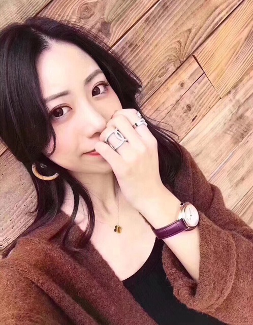 Mới Vòng cổ Bạc Mặt Cỏ Ba Lá Đính Kim Cương Giả