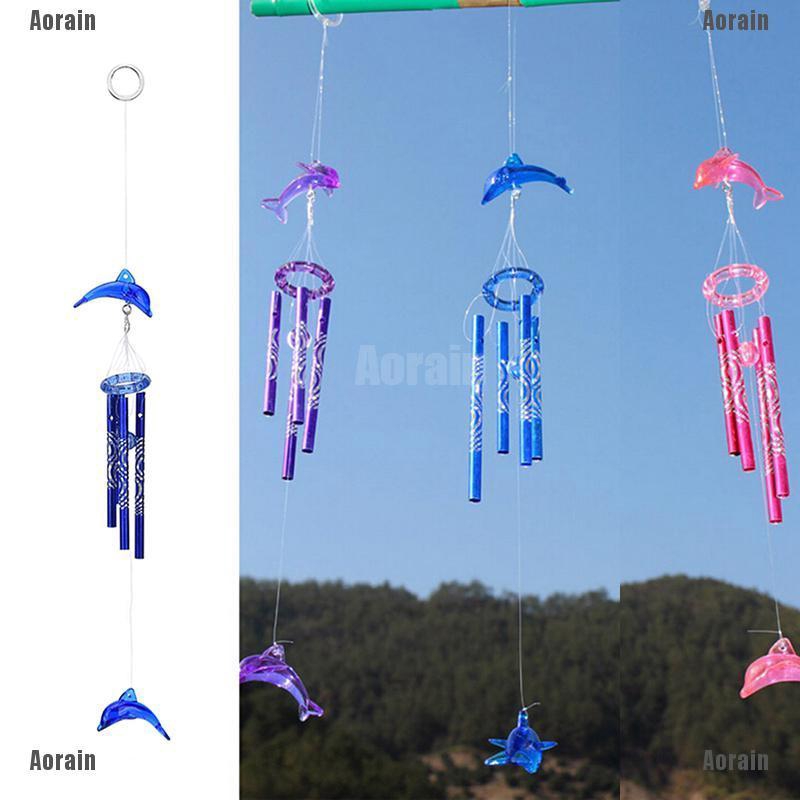 Chuông Gió Kim Loại 4 Viên Pha Lê Sáng Tạo