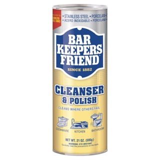 {Hàng nội địa USA🇺🇸} BỘT TẨY VẾT BẨN trên nồi, chảo, mặt bếp từ BAR KEEPERS FRIEND của Mỹ