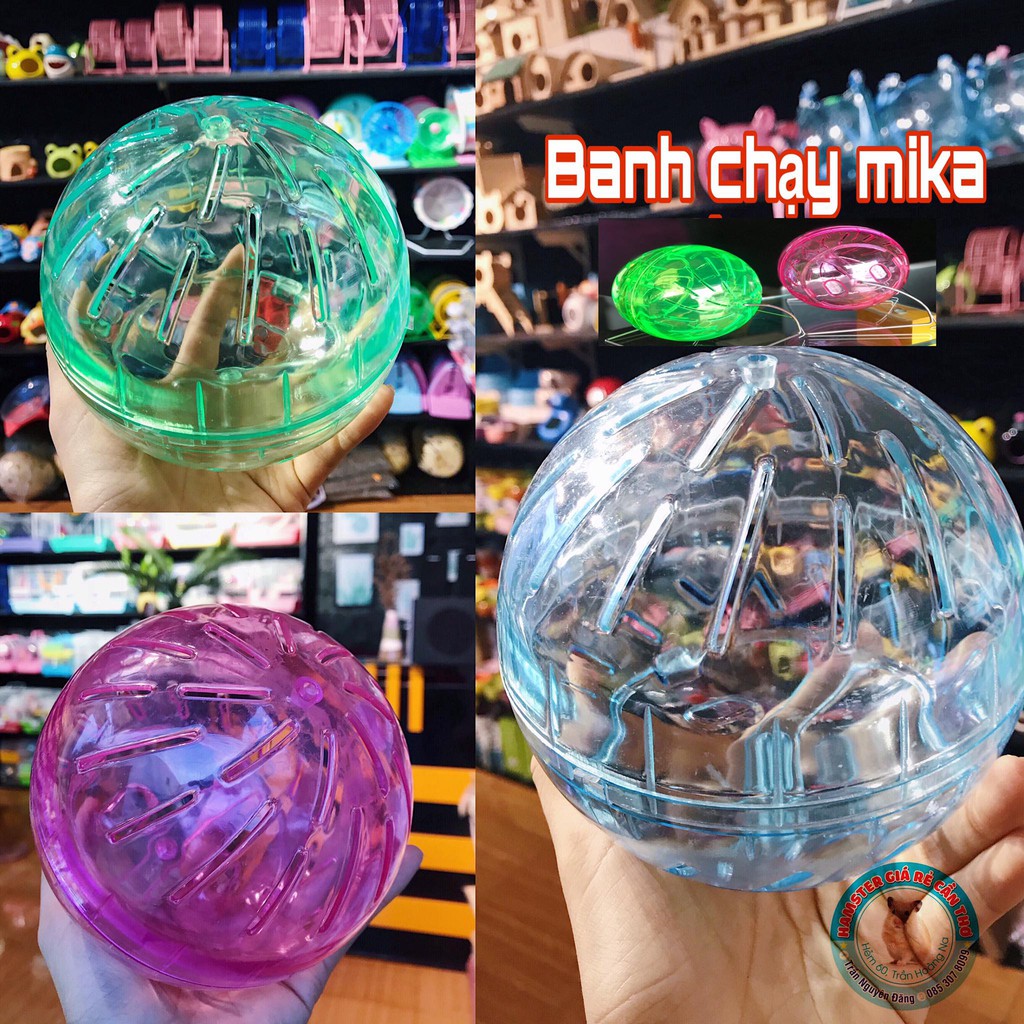 BANH / BÓNG CHẠY 4IN1 KÈM ĐẾ CHO  HAMSTER