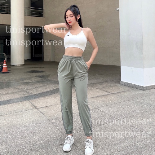 Quần Dài Jogger NK Chất Xi Dù Co Giãn Nhẹ, Tập Thể Thao, Chạy Bộ Tinisportwear.sg