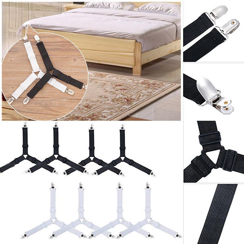 Combo Bộ 4 Đai Kẹp 2 Đầu KẸP SẮT CẢI TIẾN Giúp Cố Định Ga Drap Trải Giường Legaxi