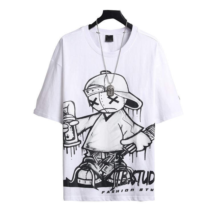 Combo Bộ Quần Áo Hè Thun Nam Áo Tay Ngắn Cổ Tròn Graffiti Phối Quần Short Đùi Zenkocs3 MEN TOP 200 + SHORTS 050