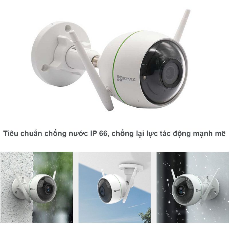 Camera Wifi Ezviz C3WN 1080P Full HD Chạy ngoài trời,Full HD 1080P, Tích hợp míc nghe, Hồng Ngoại xa